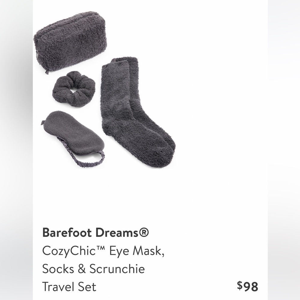Barefoot Dreams NWOT Cozy Chic Travel Set